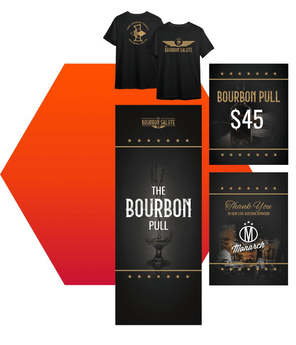 Bourbon Salute Print Design