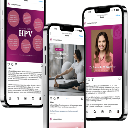College Hill OBGYN Social Media Management by Hexcode Marketing
