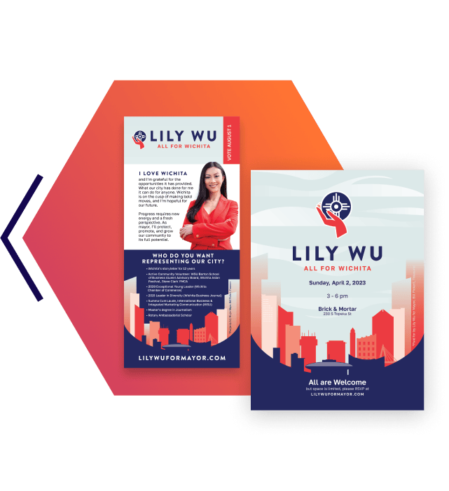 Lily Wu for Mayor Print Design Hexcode Marketing