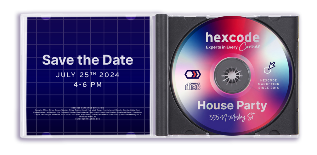 Hexcode House Party Save the Date