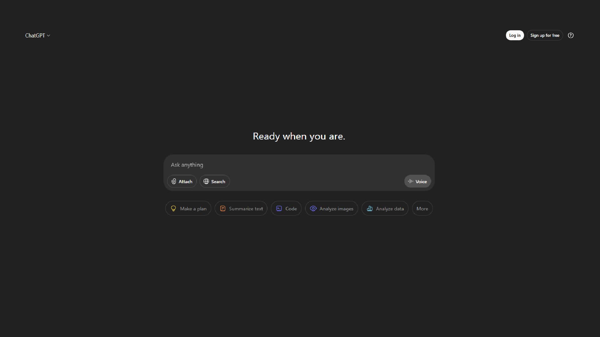 Chat GPT Screen