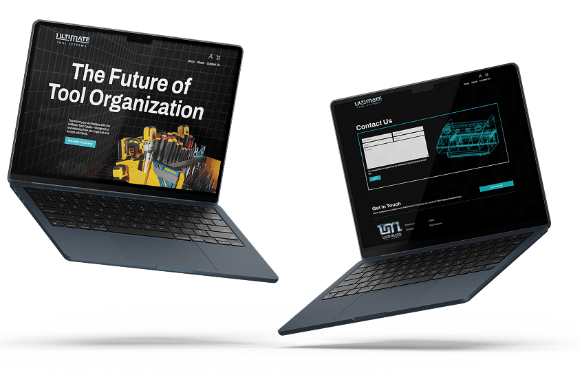 UltiMate Website Laptop Mockups