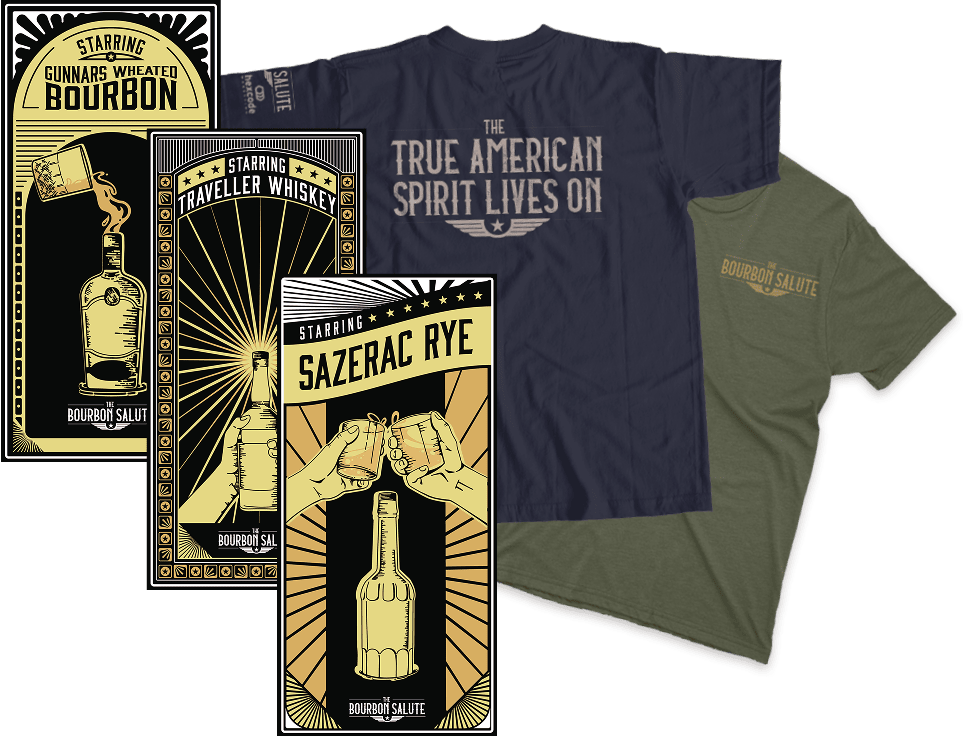 Bourbon Salute Print Design