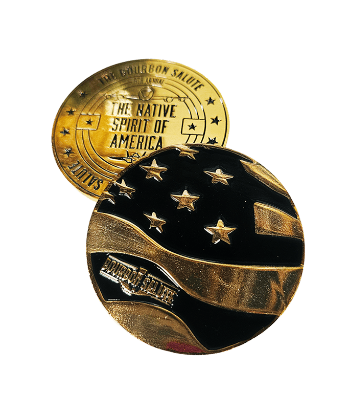 Custom Bourbon Salute Coins