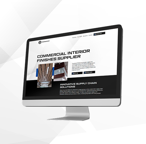 Czarniecki Materials Website Mockup